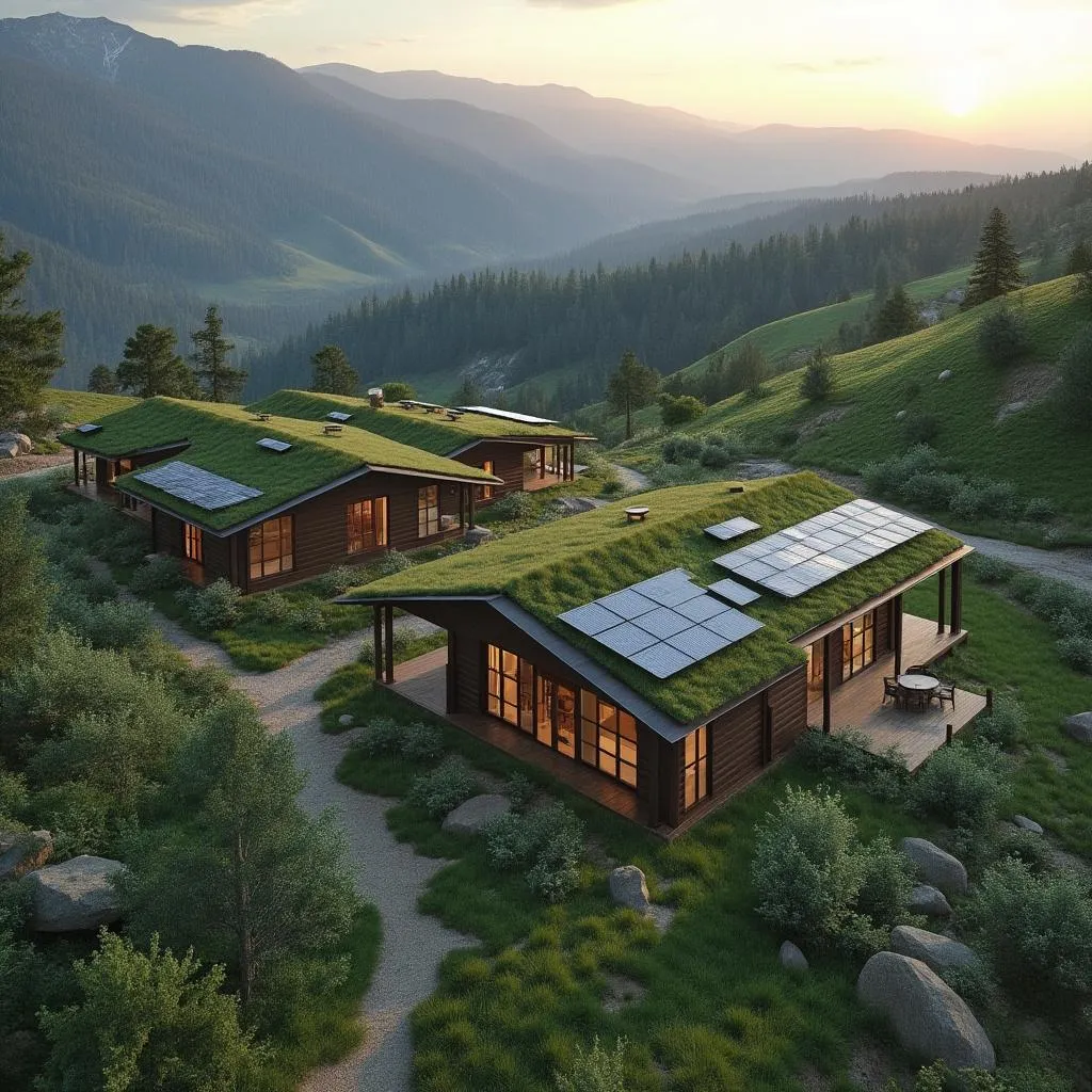 Complejo de cabañas sustentables