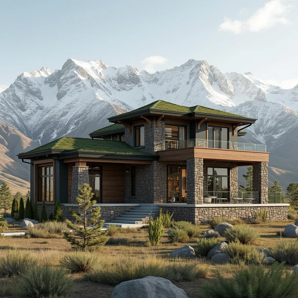 Casa Andina con innovaciones bioclimáticas